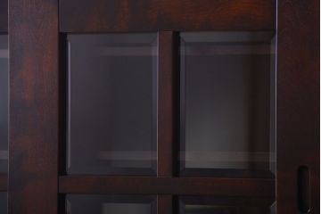 中古　民芸家具　高級品!シックでモダンな重ね食器棚