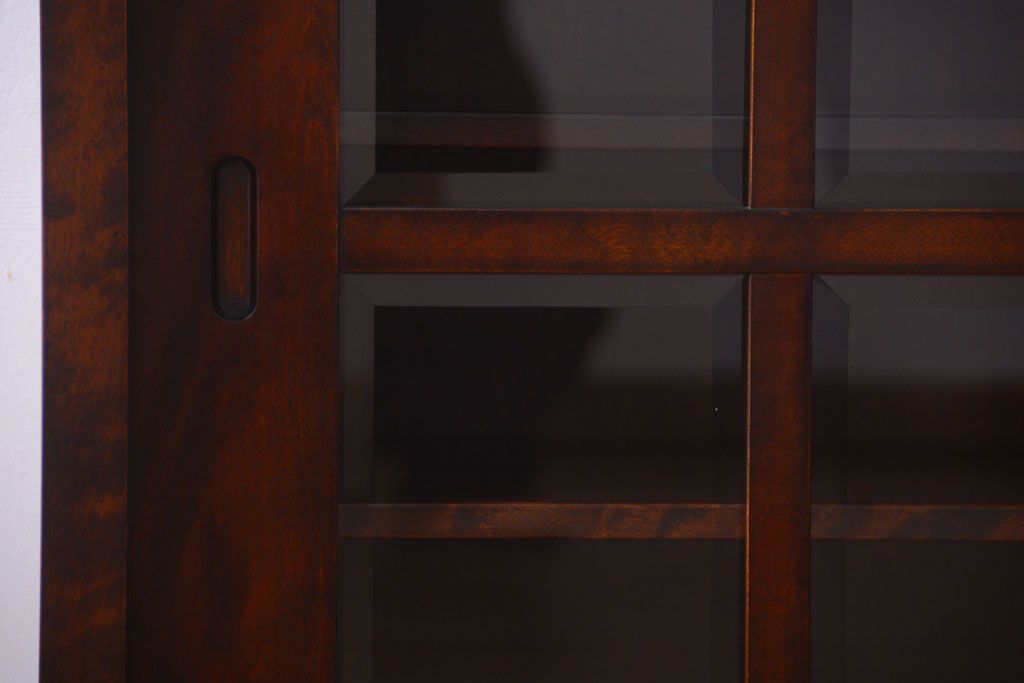 中古　民芸家具　高級品!シックでモダンな重ね食器棚