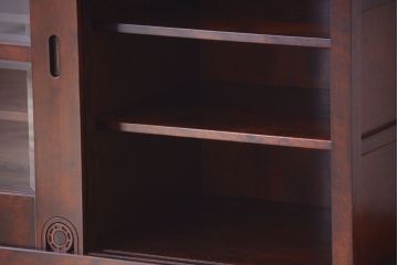 中古　民芸家具　高級品!シックでモダンな重ね食器棚