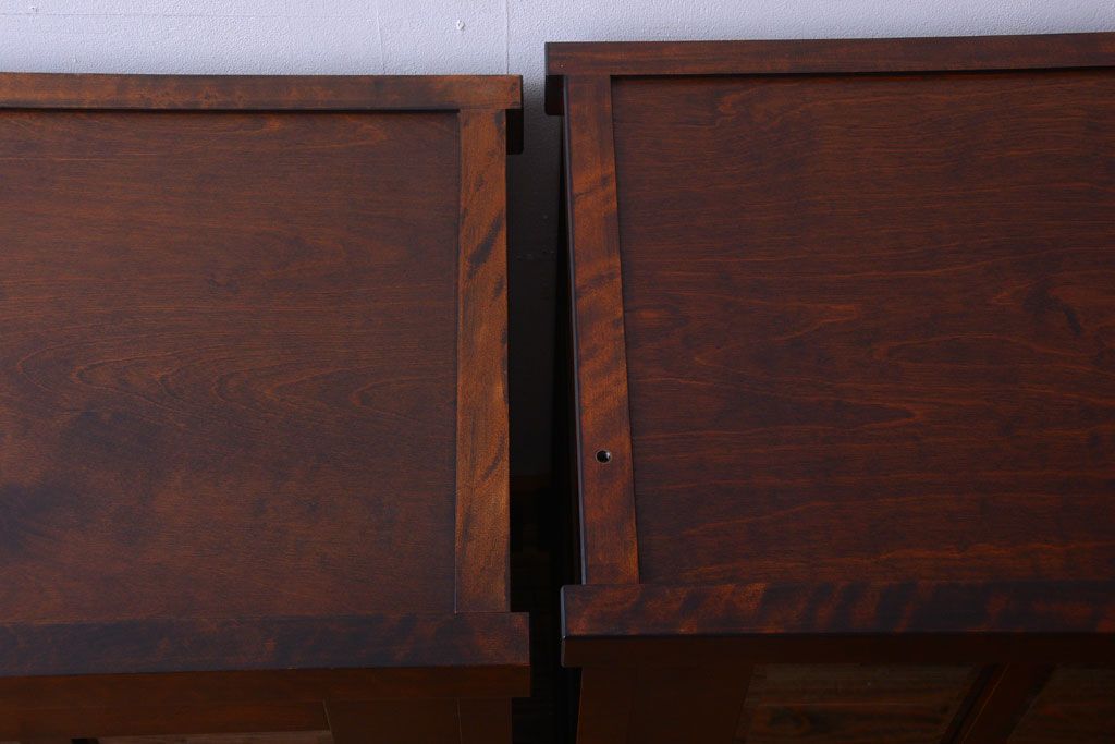 中古　民芸家具　高級品!シックでモダンな重ね食器棚