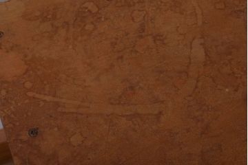 レトロ家具　昭和レトロ　古い学校の木製角スツール(1)