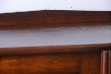 アンティーク家具　イギリスアンティーク　オーク材のペンタゴンブックケース