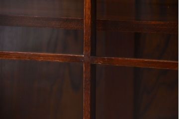 アンティーク家具　イギリスアンティーク　オーク材のペンタゴンブックケース