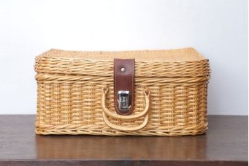 アンティーク雑貨　アンティーク　レトロでかわいいバスケット(3)