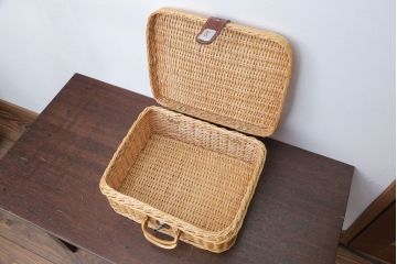 アンティーク雑貨　アンティーク　レトロでかわいいバスケット(3)