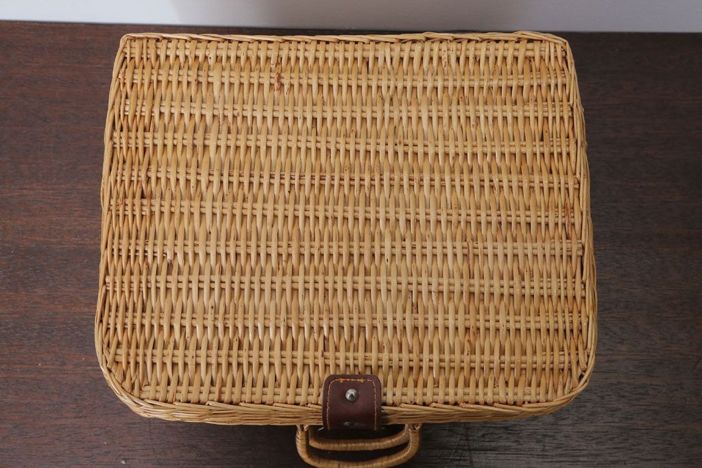 アンティーク雑貨　アンティーク　レトロでかわいいバスケット(3)