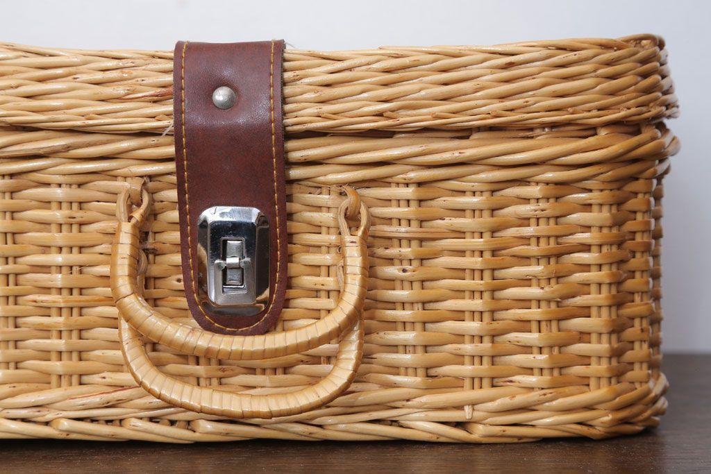 アンティーク雑貨　アンティーク　レトロでかわいいバスケット(3)