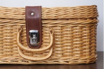 アンティーク雑貨　アンティーク　レトロでかわいいバスケット(3)