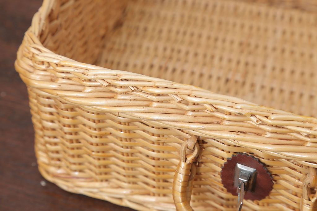 アンティーク雑貨　アンティーク　レトロでかわいいバスケット(3)