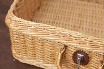 アンティーク雑貨　アンティーク　レトロでかわいいバスケット(3)