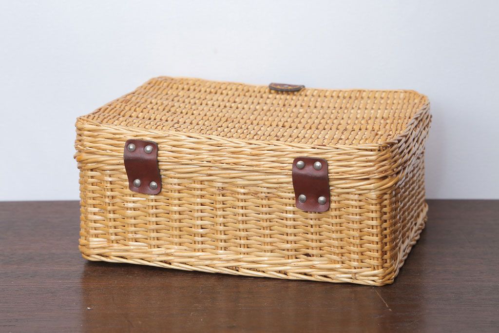 アンティーク雑貨　アンティーク　レトロでかわいいバスケット(3)