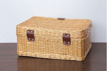 アンティーク雑貨　アンティーク　レトロでかわいいバスケット(3)