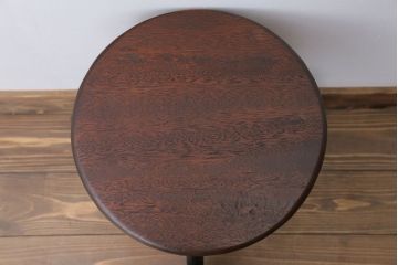 アンティーク家具　アンティーク　古い木製のおしゃれな回転スツール