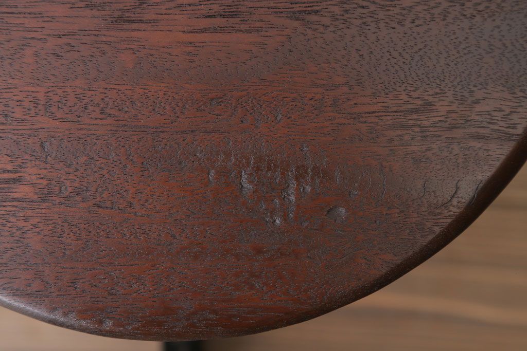 アンティーク家具　アンティーク　古い木製のおしゃれな回転スツール