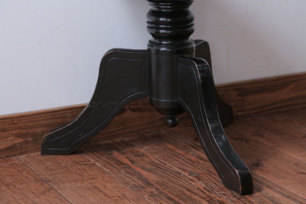 アンティーク家具　アンティーク　古い木製のおしゃれな回転スツール