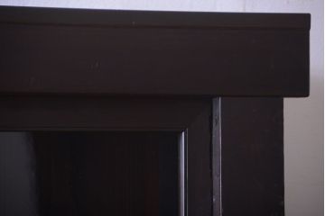 アンティーク家具　六尺　古民具・骨董　4枚引き戸の高級重ね収納棚(水屋箪笥)