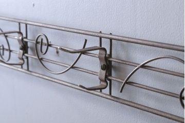 アンティーク雑貨　昭和レトロ　古いアイアンのおしゃれなウォールフック