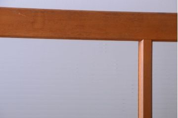 アンティーク　モールガラス入り!レトロでおおきなパーテーション(衝立て)