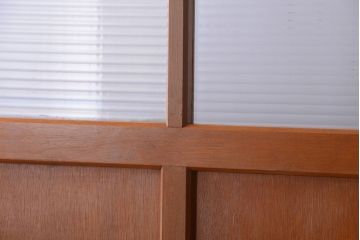 アンティーク　モールガラス入り!レトロでおおきなパーテーション(衝立て)