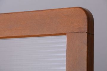 アンティーク　モールガラス入り!レトロでおおきなパーテーション(衝立て)