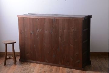 アンティーク家具　古民具・骨董　明治期　三尺　引き出し収納棚(薬箪笥・時代箪笥サイドボード)