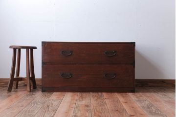 アンティーク家具　アンティーク　とてもシンプルな時代箪笥ローボード