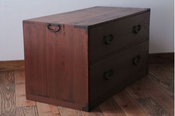 アンティーク家具　アンティーク　とてもシンプルな時代箪笥ローボード