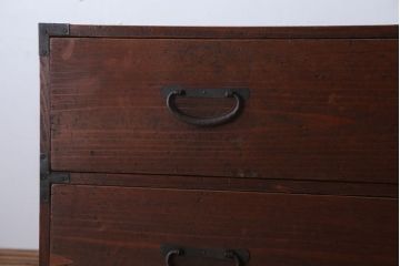 アンティーク家具　アンティーク　とてもシンプルな時代箪笥ローボード