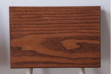 アンティーク家具　アンティーク　小振りなペイントアイアンレッグチェア2脚セット