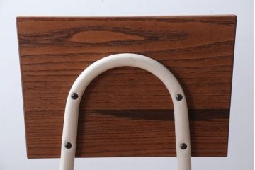 アンティーク家具　アンティーク　小振りなペイントアイアンレッグチェア2脚セット