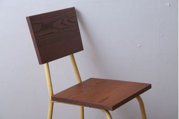 アンティーク家具　アンティーク　小振りなペイントアイアンレッグチェア