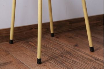 アンティーク家具　アンティーク　小振りなペイントアイアンレッグチェア