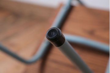 アンティーク家具　アンティーク　小振りなペイントアイアンレッグチェア(2)