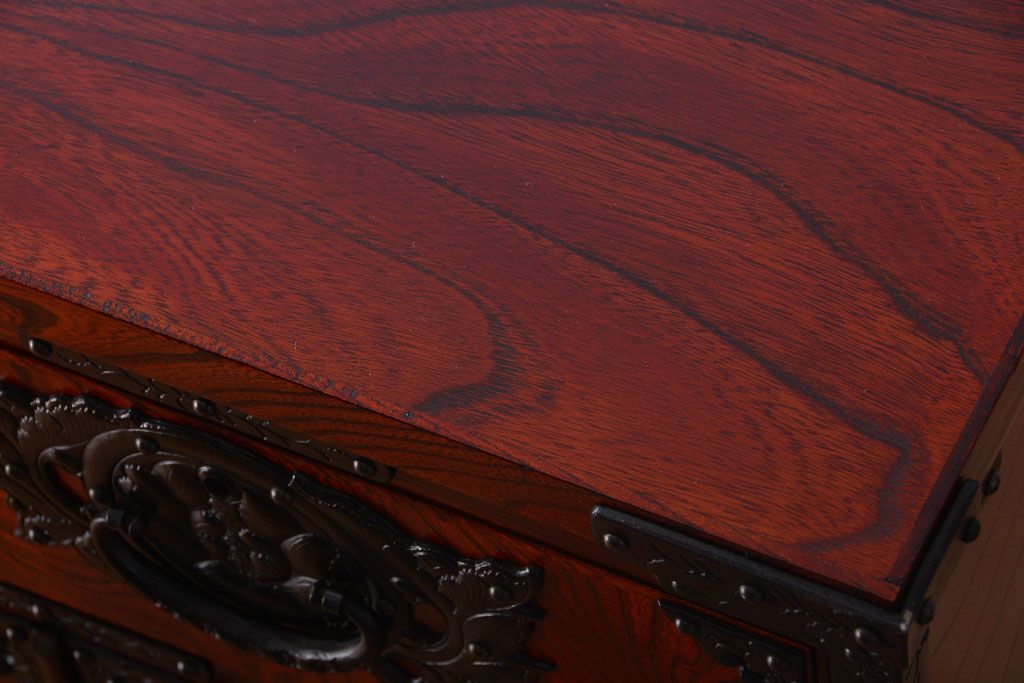 中古　伝統民芸家具 岩谷堂　横型衣装箪笥(和箪笥サイドボード)(定価約60万円)