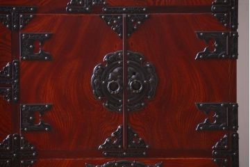 中古　伝統民芸家具 岩谷堂　横型衣装箪笥(和箪笥サイドボード)(定価約60万円)