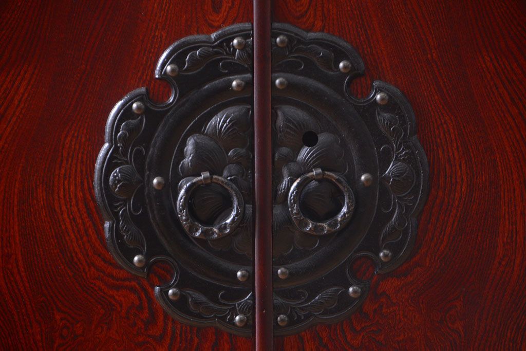 中古　伝統民芸家具 岩谷堂　横型衣装箪笥(和箪笥サイドボード)(定価約60万円)