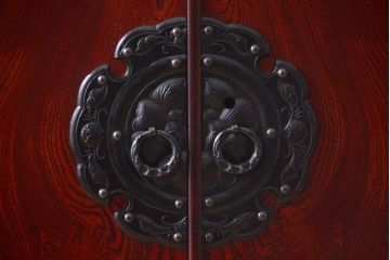 中古　伝統民芸家具 岩谷堂　横型衣装箪笥(和箪笥サイドボード)(定価約60万円)