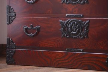 中古　伝統民芸家具 岩谷堂　横型衣装箪笥(和箪笥サイドボード)(定価約60万円)