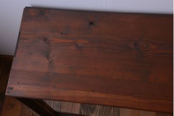 アンティーク家具　和製アンティーク　前面欅材!大きなガラス引き戸の収納棚