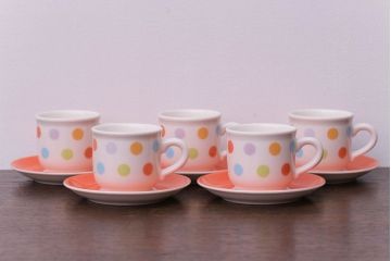 Villeroy & Boch(ビレロイ&ボッホ)　デミタスカップ&ソーサー5客