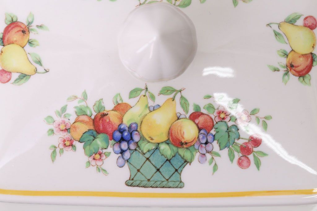 アンティーク雑貨　Villeroy&Boch(ビレロイ&ボッホ)　バスケット　バターケース・調味料入れ