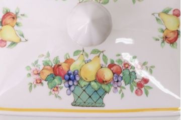 アンティーク雑貨　Villeroy&Boch(ビレロイ&ボッホ)　バスケット　バターケース・調味料入れ