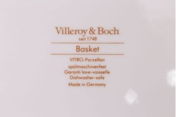 アンティーク雑貨　Villeroy&Boch(ビレロイ&ボッホ)　バスケット　バターケース・調味料入れ