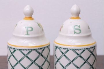 アンティーク雑貨　Villeroy&Boch(ビレロイ&ボッホ)　バスケット　バターケース・調味料入れ