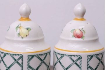 アンティーク雑貨　Villeroy&Boch(ビレロイ&ボッホ)　バスケット　バターケース・調味料入れ