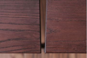 アンティーク家具　和製アンティーク　小振りなアイアンレッグチェア2脚セット(2)