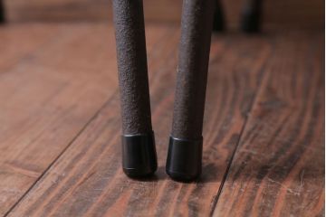 アンティーク家具　和製アンティーク　小振りなアイアンレッグチェア2脚セット(2)