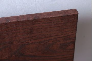 アンティーク家具　アンティーク　オーク材製!小振りなアイアンレッグチェア(2)