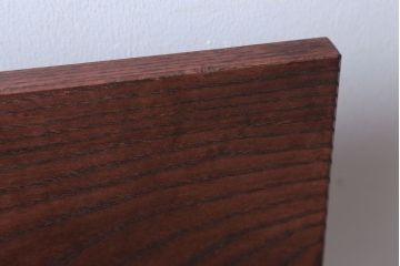 アンティーク家具　アンティーク　オーク材製!小振りなアイアンレッグチェア(3)