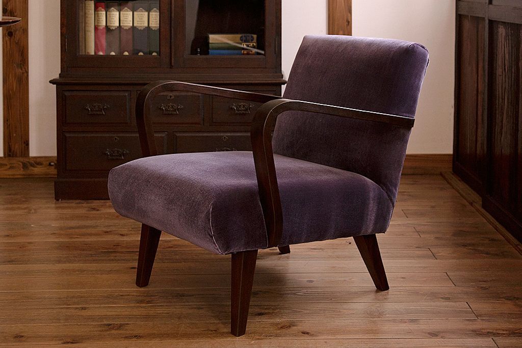 アンティーク家具　和製アンティーク　上品な一人掛けソファ